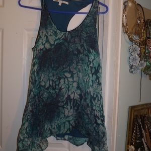 Gorgeous Floral Blue Flowy Top